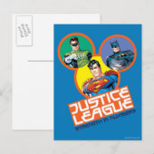 Justice League "Strength in Numbers" Briefkaart (Voorkant / Achterkant)