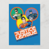 Justice League "Strength in Numbers" Briefkaart (Voorkant)