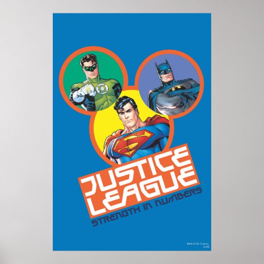 Justice League "Strength in Numbers" Poster (Voorkant)