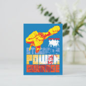 Justice League Strength. Kracht. Moed. Teken Briefkaart (Staand voorkant)