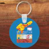 Justice League Strength. Kracht. Moed. Teken Sleutelhanger (Voorkant)