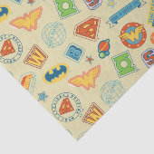 Justice League Super Hero Badge Pattern Tissuepapier (Detail)
