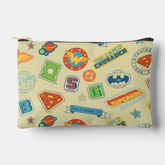 Justice League Superhelden Badge Patroon Etui (Voorkant)
