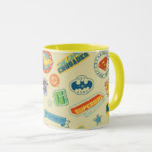 Justice League Superhelden Badge Patroon Mok (Voorkant rechts)