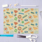 Justice League Superhelden Badge Patroon Tissuepapier (Craft)