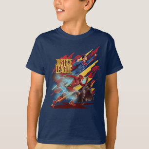 Justice League Superman, Flash, & Batman Badge T-shirt