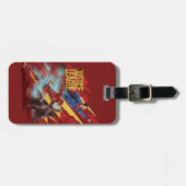 Justice League | Superman, Flash en Batman Badge Bagagelabel (Voorkant horizontaal)