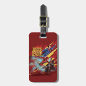 Justice League | Superman, Flash en Batman Badge Bagagelabel (Voorkant verticaal)