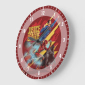 Justice League | Superman, Flash en Batman Badge Grote Klok (Hoek)