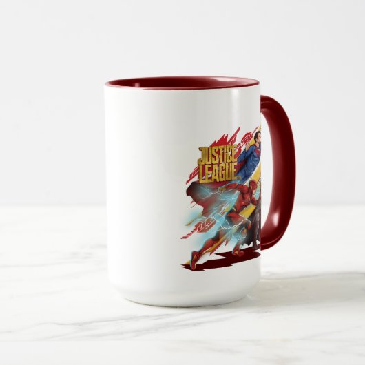 Justice League | Superman, Flash en Batman Badge Mok (Voorkant rechts)