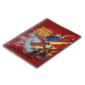 Justice League | Superman, Flash en Batman Badge Notitieboek (Linkerzijde)