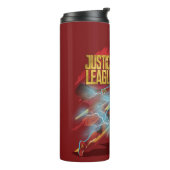 Justice League | Superman, Flash en Batman Badge Thermosbeker (Gedraaid links)