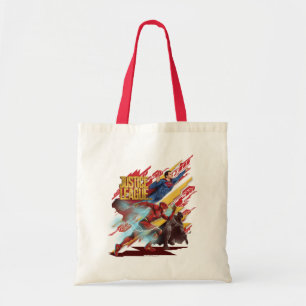 Justice League Superman, Flash en Batman Badge Tote Bag