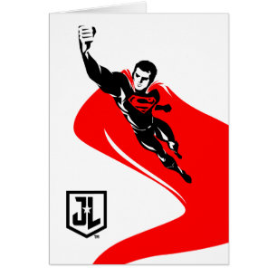 Justice League Superman Flying Noir Pop Art