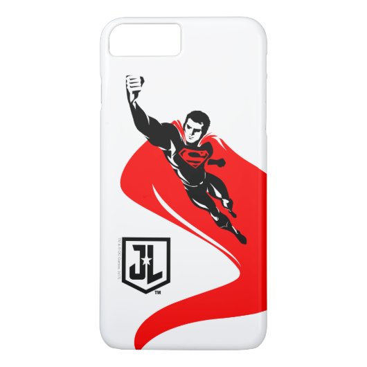 Justice League | Superman Flying Noir Pop Art Case-Mate iPhone Case (Achterkant)