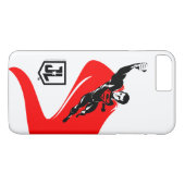 Justice League | Superman Flying Noir Pop Art Case-Mate iPhone Case (Achterkant (Horizontaal))