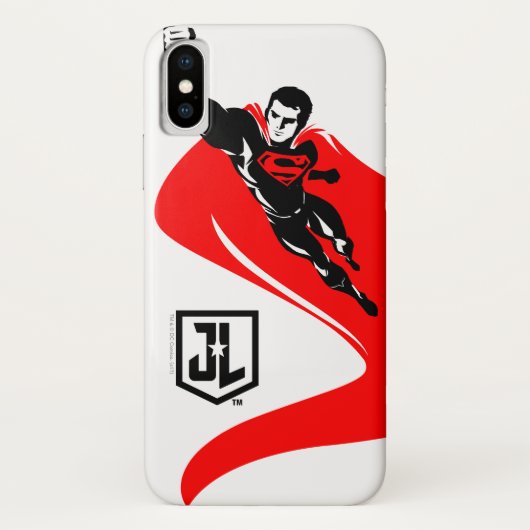 Justice League | Superman Flying Noir Pop Art Case-Mate iPhone Case (Achterkant)