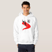 Justice League | Superman Flying Noir Pop Art Hoodie (Voorkant volledig)
