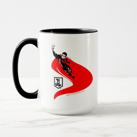 Justice League | Superman Flying Noir Pop Art Mok (Links)