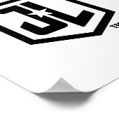 Justice League | Superman Flying Noir Pop Art Poster (Hoek)