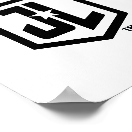 Justice League | Superman Flying Noir Pop Art Poster (Hoek)