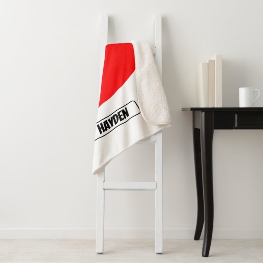 Justice League | Superman Flying Noir Pop Art Sherpa Deken (In situ)