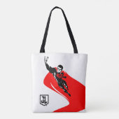Justice League | Superman Flying Noir Pop Art Tote Bag (Achterkant)