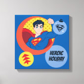Justice League Superman Holiday Bauble Canvas Afdruk (Voorkant)