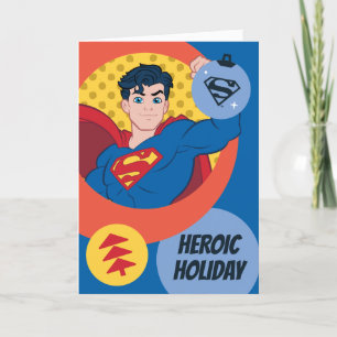 Justice League Superman Holiday Bauble Feestdagen Kaart