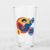 Justice League Superman Holiday Bauble Glas (Voorkant)