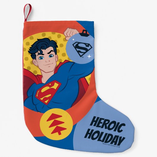 Justice League Superman Holiday Bauble Kleine Kerstsok (Voorkant)