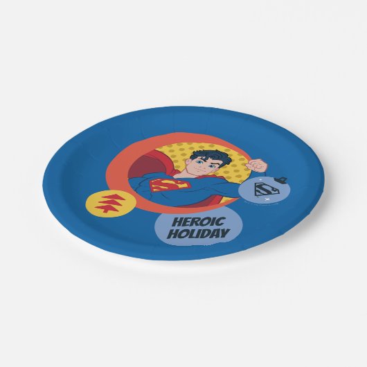 Justice League Superman Holiday Bauble Papieren Bordje (Gekanteld)