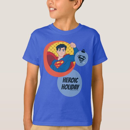 Justice League Superman Holiday Bauble T-shirt (Voorkant)