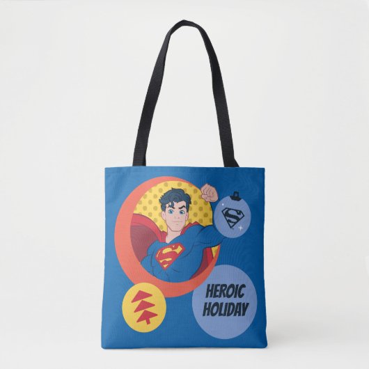 Justice League Superman Holiday Bauble Tote Bag (Voorkant)