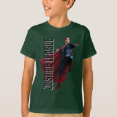 Justice League | Superman op het slagveld T-shirt (Voorkant)