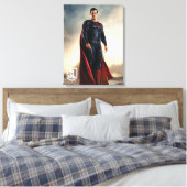 Justice League | Superman op slagveld Canvas Afdruk (Insitu (Slaapkamer))