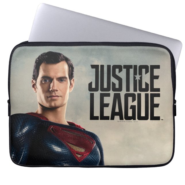 Justice League | Superman op slagveld Laptop Sleeve (Voorkant)