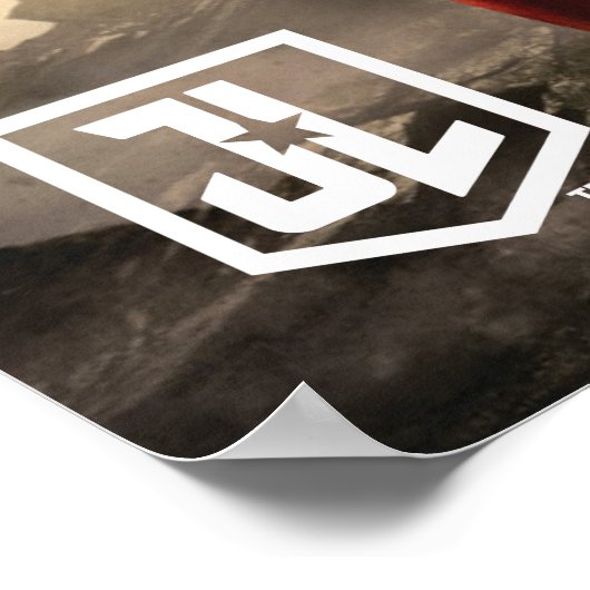 Justice League | Superman op slagveld Poster (Hoek)