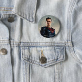 Justice League | Superman op slagveld Ronde Button 5,7 Cm (In situ)