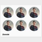 Justice League | Superman op slagveld Ronde Sticker (Vel)