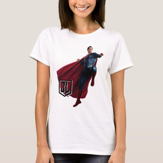 Justice League | Superman op slagveld T-shirt (Voorkant)