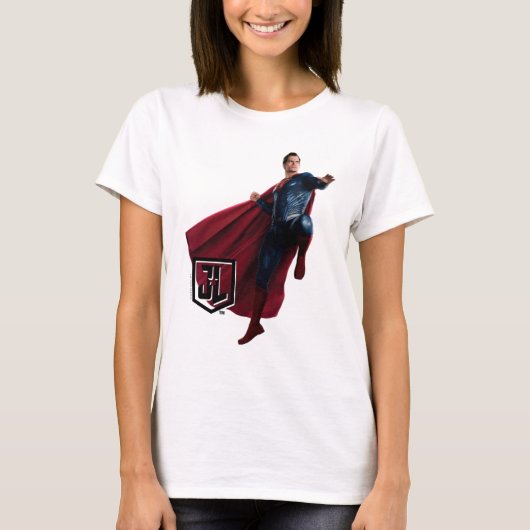 Justice League | Superman op slagveld T-shirt (Voorkant)