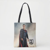 Justice League | Superman op slagveld Tote Bag (Voorkant)