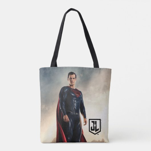 Justice League | Superman op slagveld Tote Bag (Achterkant)