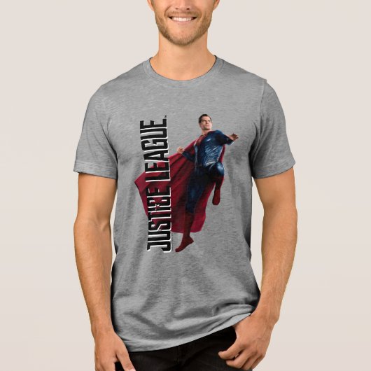 Justice League | Superman op slagveld Tri-Blend Shirt (Voorkant)