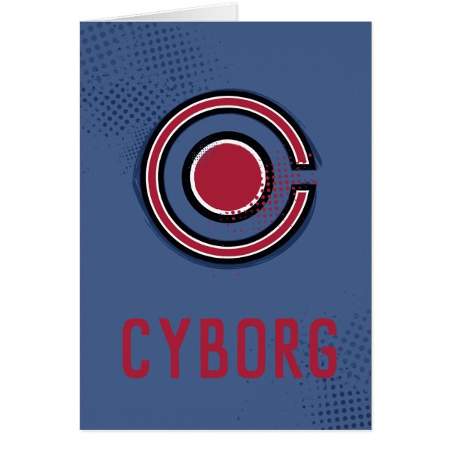 Justice League | Symbool Brussel en Halftone Cybor (Voorkant)