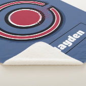 Justice League | Symbool Brussel en Halftone Cybor Sherpa Deken (3/4)