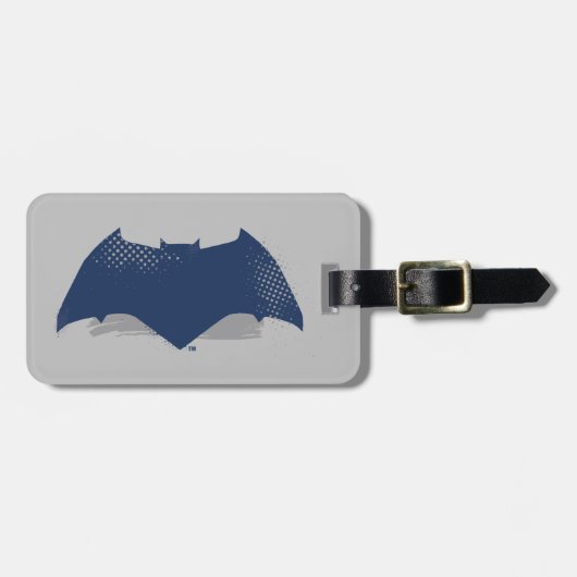 Justice League | Symbool Brussel & Halftone Batman Bagagelabel (Voorkant horizontaal)