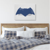 Justice League | Symbool Brussel & Halftone Batman Canvas Afdruk (Insitu (Slaapkamer))