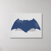 Justice League | Symbool Brussel & Halftone Batman Canvas Afdruk (Voorkant)
